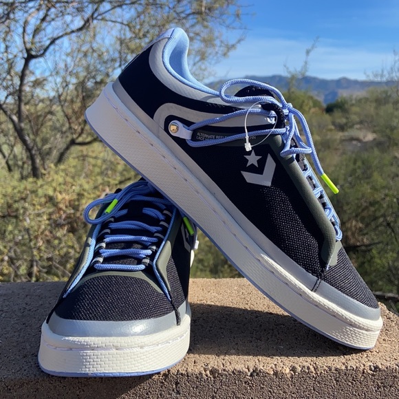 😎 New Reflective Converse Pro Leather OX Low Top Running Sneakers 😎 - Picture 14 of 16